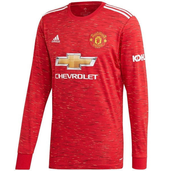 Tailandia Camiseta Manchester United Primera Equipación ML 2020-2021 Rojo